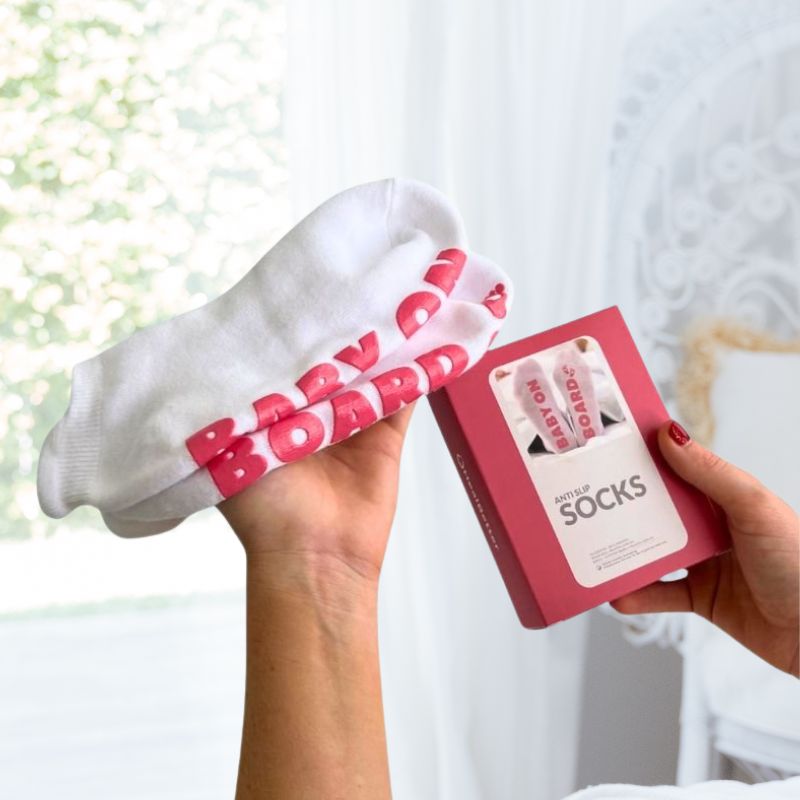 Maternity "Baby On Board" Anti - Slip Socks - Belly Bands