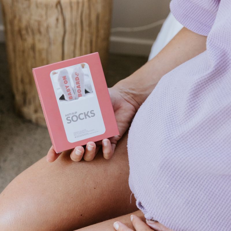 Maternity "Baby On Board" Anti - Slip Socks - Belly Bands