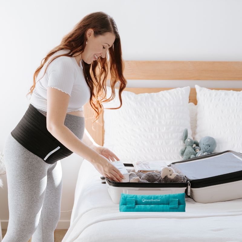 Maternity Seat Belt Travel Pillow - Belly Bands