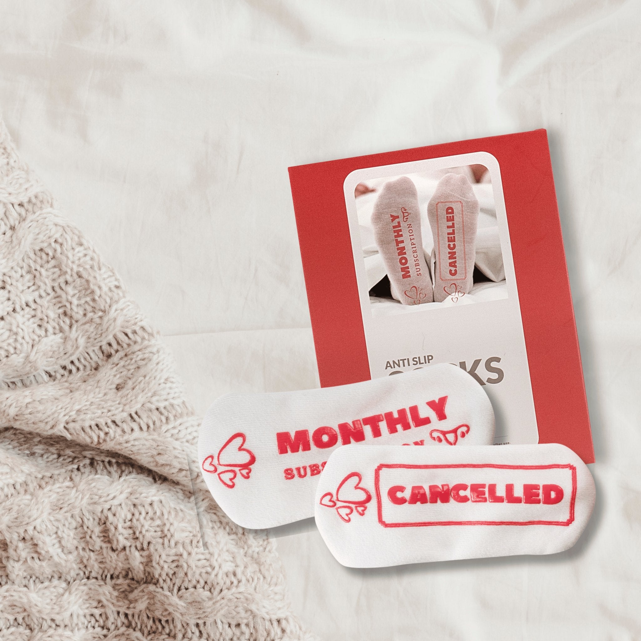 "Cancelled My Monthly Subscription" Anti-Slip Socks - Belly Bands